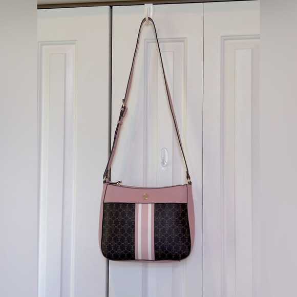 NWOT - Nanette Lapore Double Section Logo Shoulder/Crossbody Bag - Picture 2 of 15